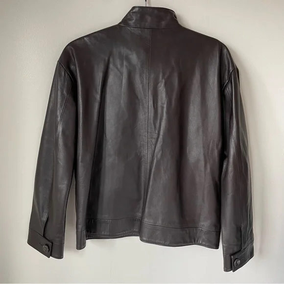 Eskandar Leather Jacket with Silk Lining - Picture 4 of 12